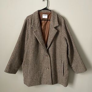 Old Navy Brown Houndstooth Jacket
